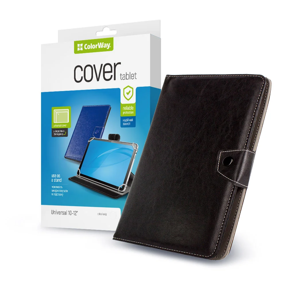 Colorway Tablet Case For tablets Universal для планшета Universal Stand 10”  black (CW-CTUS10-BK)