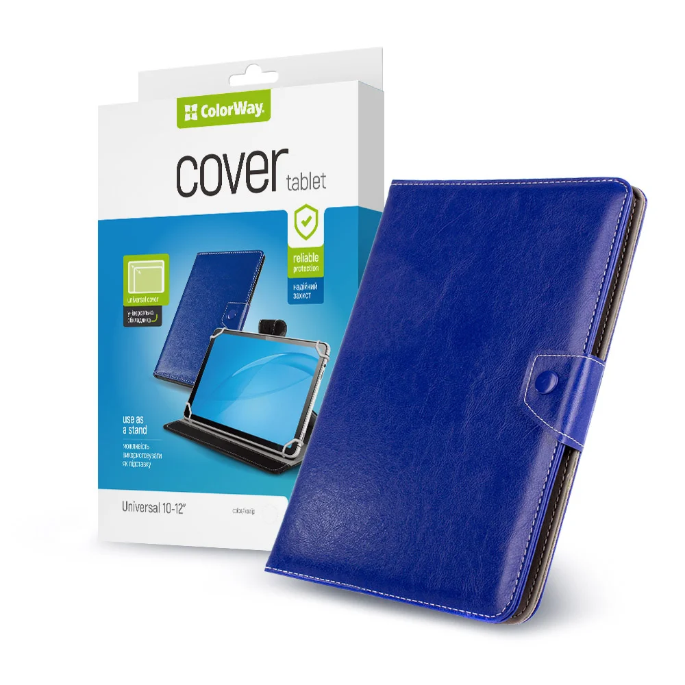 Colorway Tablet Case For tablets Universal для планшета Universal Stand 10”  blue (CW-CTUS10-BU)
