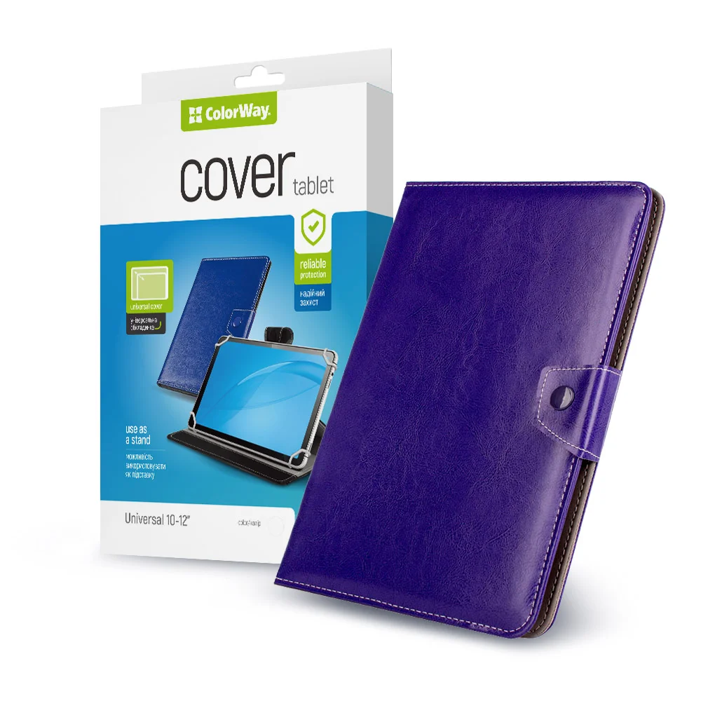 Colorway Tablet Case For tablets Universal для планшета Universal Stand 10” purple (CW-CTUS10-PU)