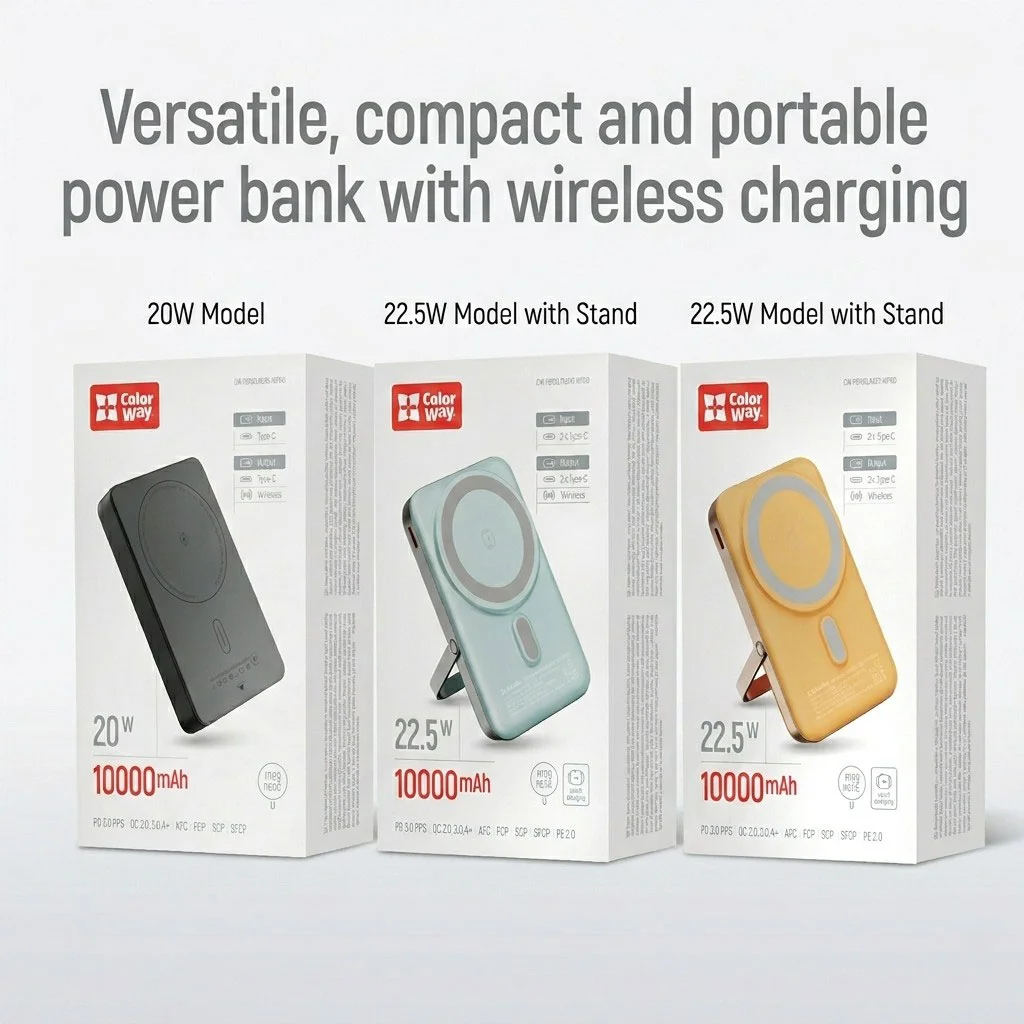 Powebanks with wireless charging