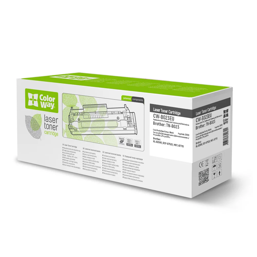 Toner cartridge ColorWay for Brother: TN-B023 (Without Chip) (CW-B023EU)