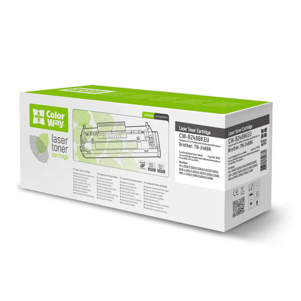 Toner cartridge ColorWay for Brother: TN-248BK (CW-B248BKEU)