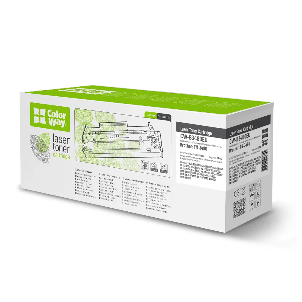 Toner cartridge ColorWay for Brother: TN-3480 (CW-B3480EU)
