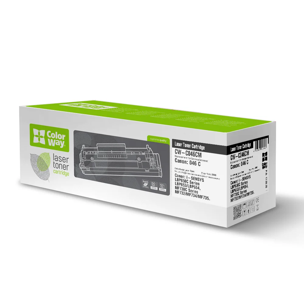 Картридж лазерний ColorWay для Canon: 046C (CW-C046CM)
