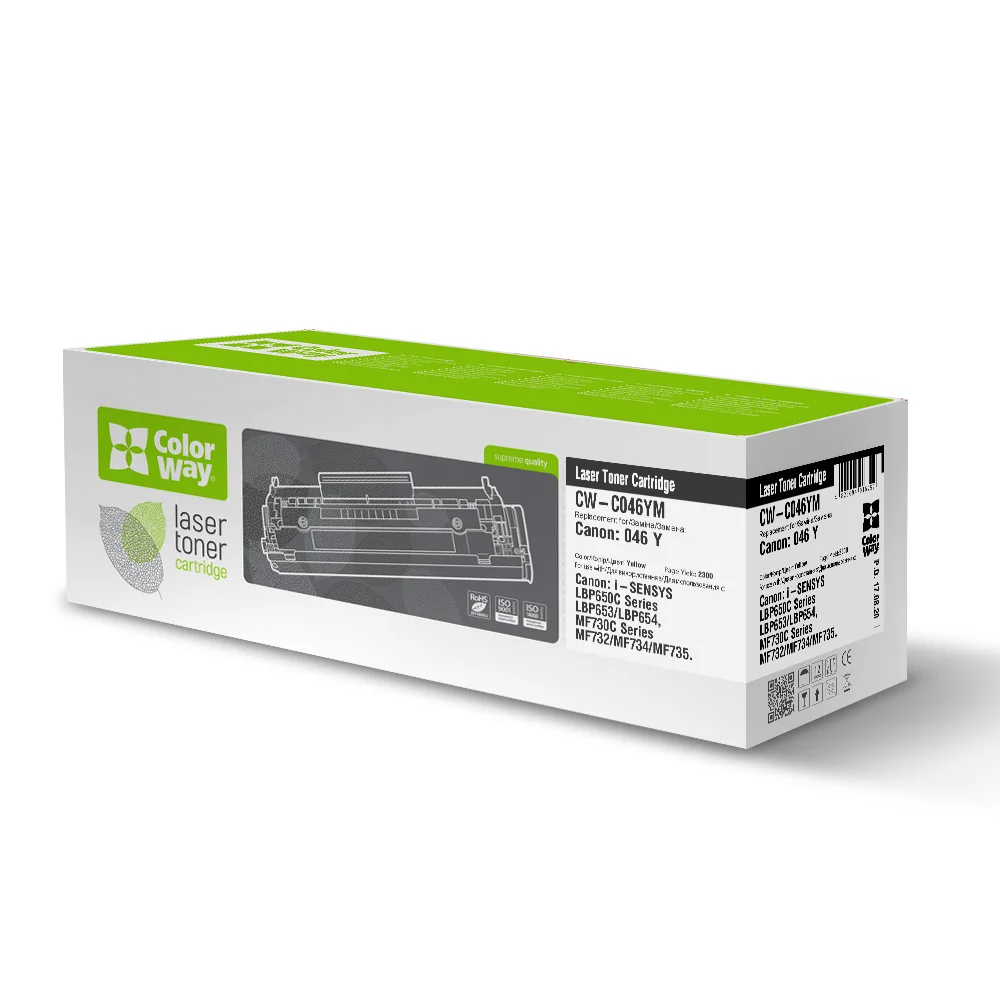 Картридж лазерний ColorWay для Canon: 046Y (CW-C046YM)