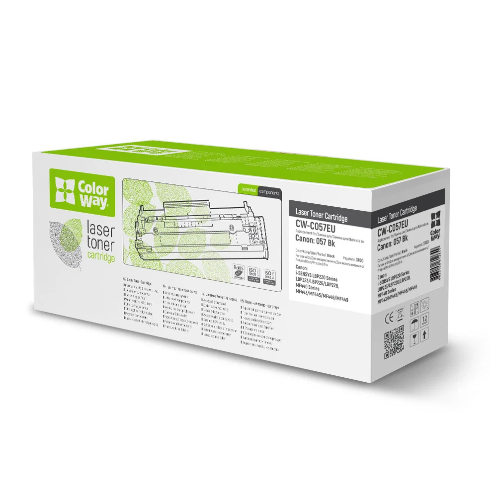 Toner cartridge ColorWay for Canon: 057 Bk (CW-C057EU)