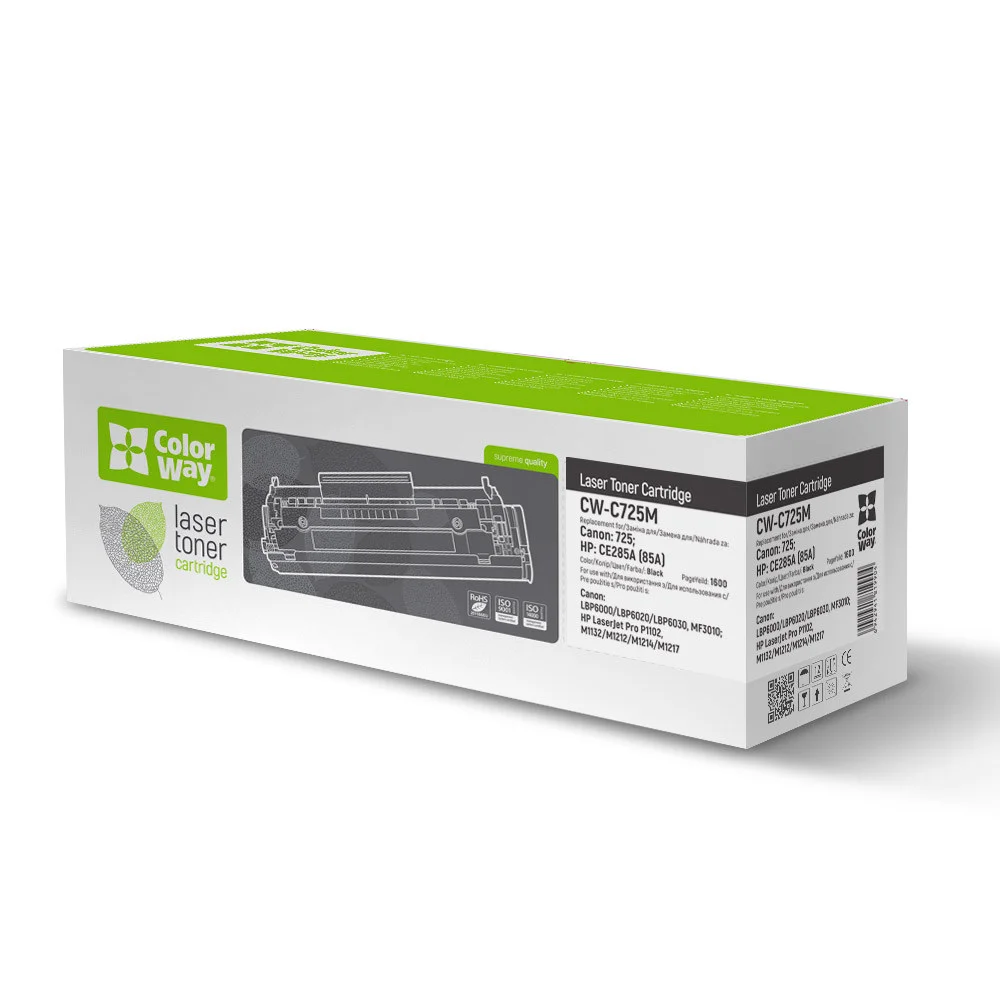 Toner cartridge ColorWay for Canon: 725; HP: CE285A (CW-C725M)