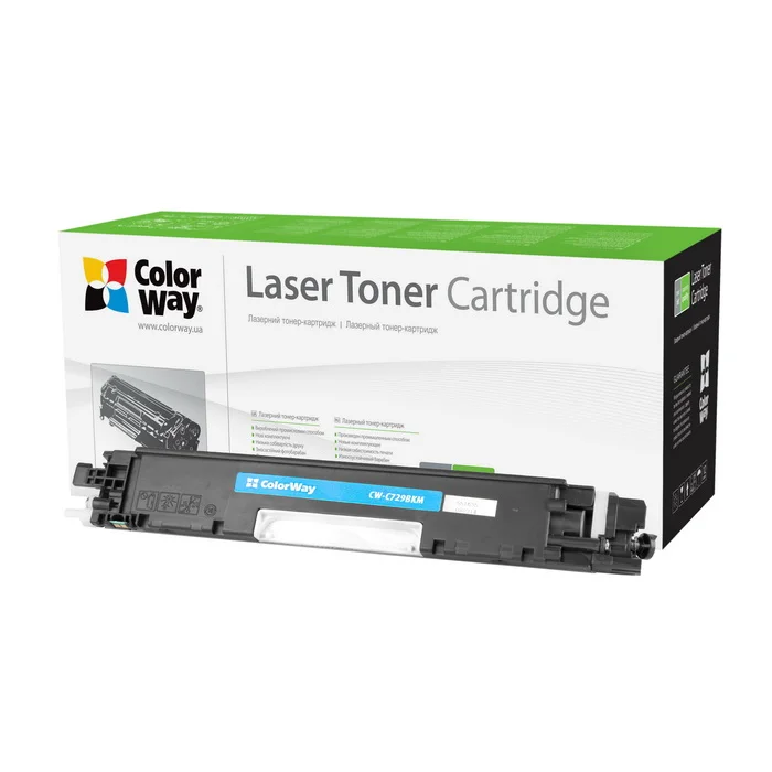 Toner cartridge ColorWay for Canon: 729Bk; HP: CE310A (CW-C729BKM)