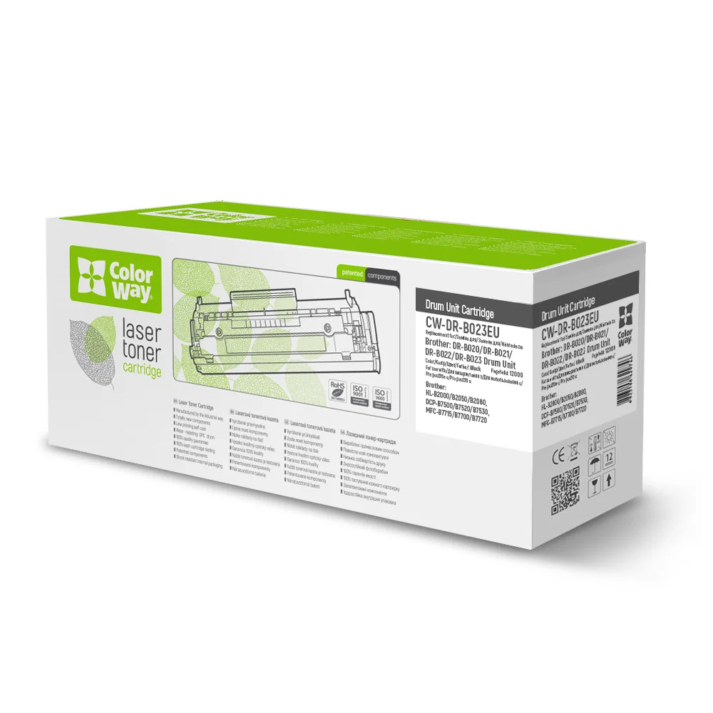 Drum Toner cartridge ColorWay for Brother: DR-B020/DR-B021/DR-B022/DR-B023 Drum Unit (Without Chip) (CW-DR-B023EU)