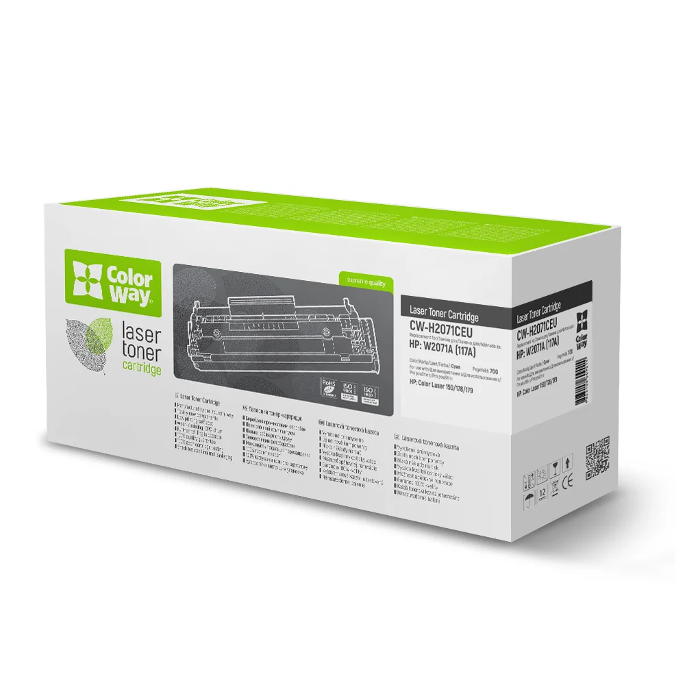 Toner cartridge ColorWay for HP: W2071A (117A) (CW-H2071CEU)