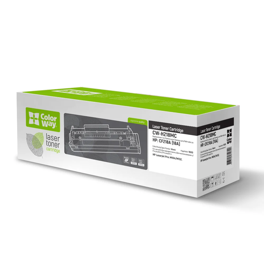 Toner cartridge ColorWay for HP: CF218A (18A) (CW-H218MC)