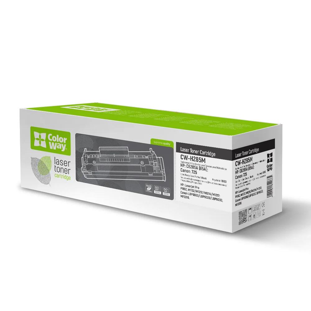 Toner cartridge ColorWay for HP: CE285A; Canon: 725 (CW-H285M)