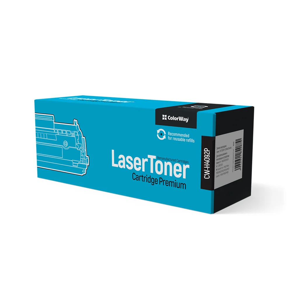 Toner cartridge ColorWay for HP: C4092A PREMIUM (CW-H4092P)