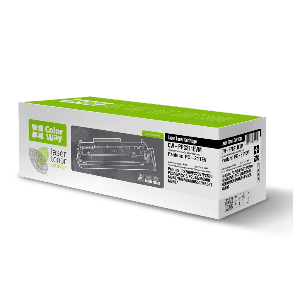 Картридж лазерний ColorWay для Pantum: PC-211EV (CW-PPC211EVM)