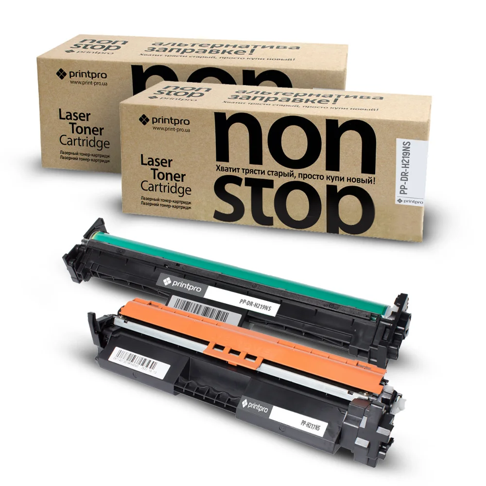 Комплект PrintPro NS драм-картридж + лазерный картридж для HP: CF219A/CF217A (PP-SET-H102NS)
