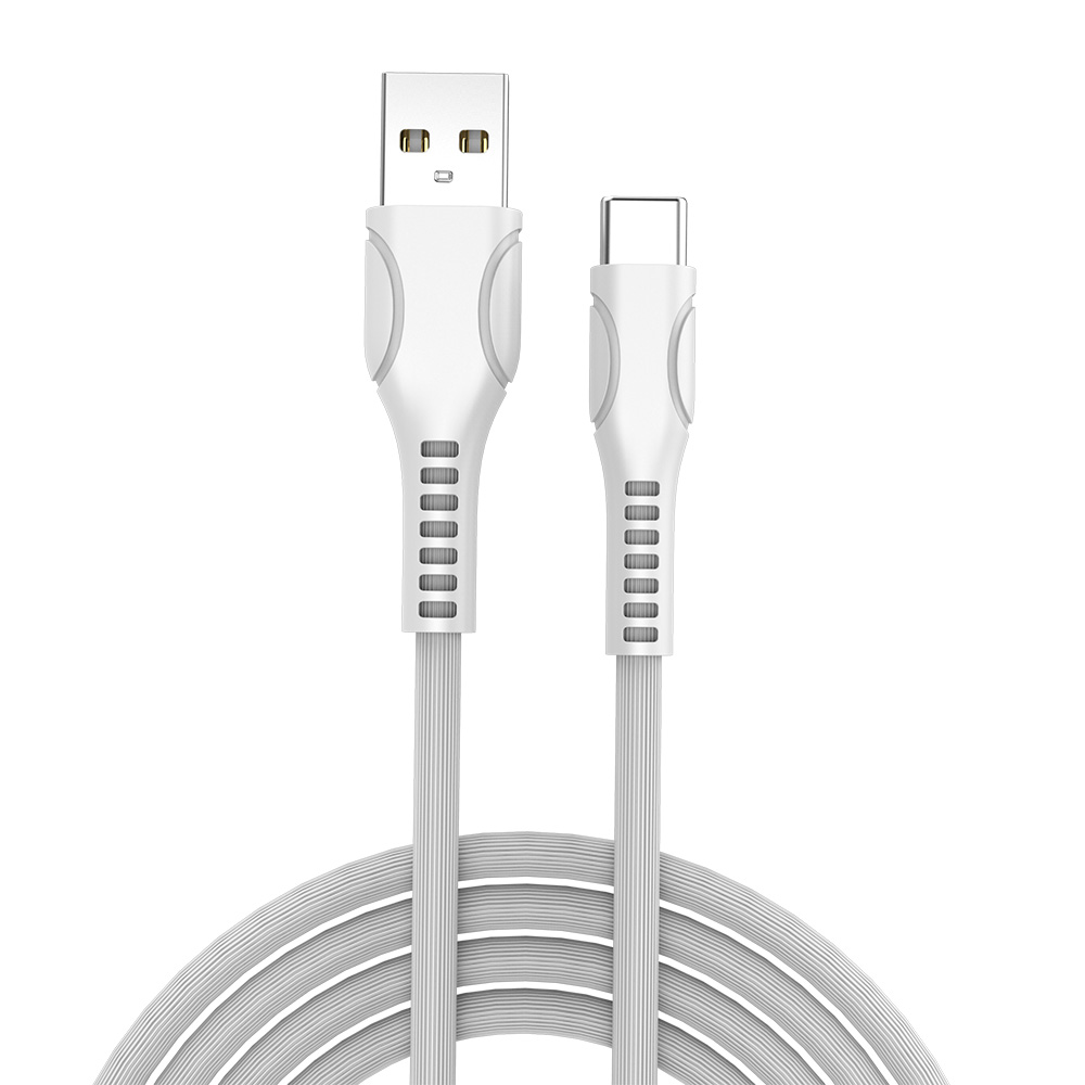 Кабель Colorway USB Type-C (line-drawing) 2.4А 1м белый (CW