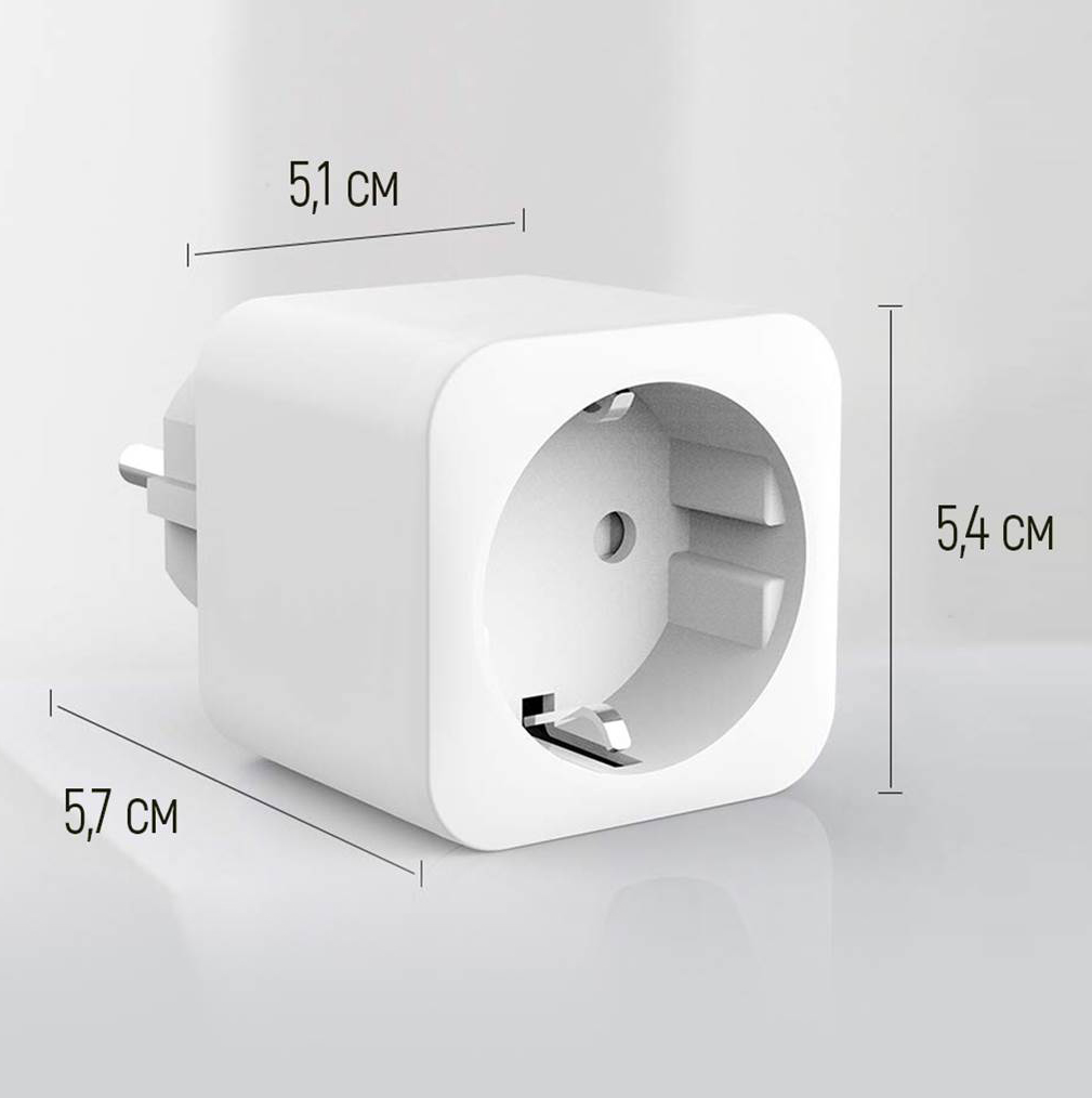 Colorway WiFi Smart Plug, Timer, Energy monitoring - White